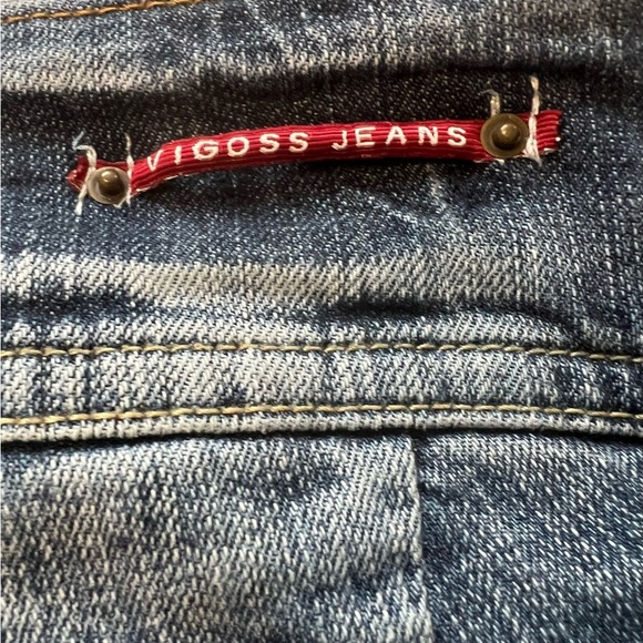 EUC Women's Vigoss Dark Blue Flare Jeans Size 9/32" Inseam Super Nice (A2) - Picture 11 of 13